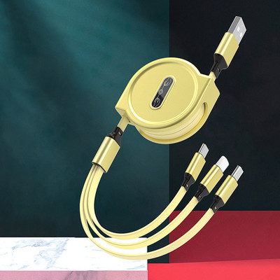 3 az 1-ben gyorstöltő kábel adatkábel Micro Type C USB töltőkábelhez Huawei OPPO VIVO Xiaomi Samsung adatkábelhez