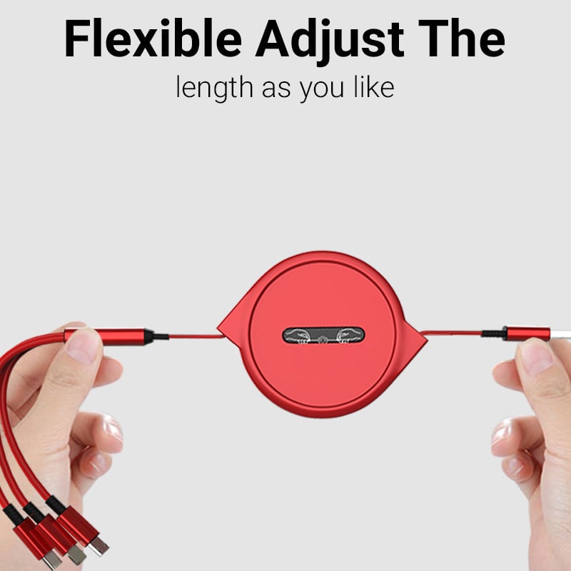 3 az 1-ben gyorstöltő kábel adatkábel Micro Type C USB töltőkábelhez Huawei OPPO VIVO Xiaomi Samsung adatkábelhez