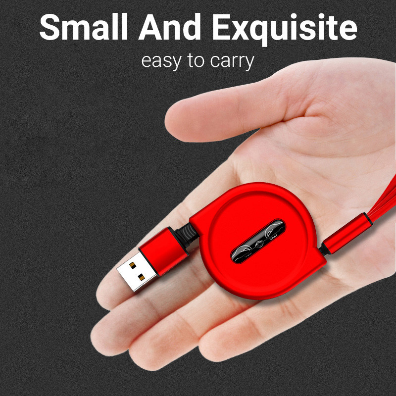 3 az 1-ben gyorstöltő kábel adatkábel Micro Type C USB töltőkábelhez Huawei OPPO VIVO Xiaomi Samsung adatkábelhez