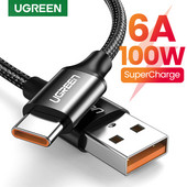 Καλώδιο UGREEN 6A USB Type C για Huawei Honor 100W/66W Φορτιστής γρήγορης φόρτισης USB C Καλώδιο δεδομένων C για Xiaomi USB C Super Charge