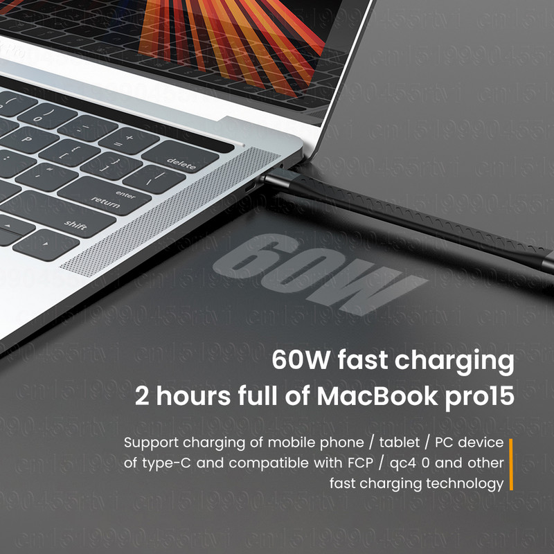 USB tip C na USB C 3.1 Gen2 10Gbps podatkovni kabel za MacBook Pro USB C PD 60W 3A QC3.0 brzo punjenje Video SSD kratka žica za USB kabel