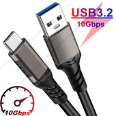 USB3.2 Καλώδιο 10 Gbps USB Τύπος A σε USB C 3.1/3.2 Gen2 Cable Transfer Data Cable USB C SSD Hard Disk Cable 3A 60W QC 3.0 Fast Charging