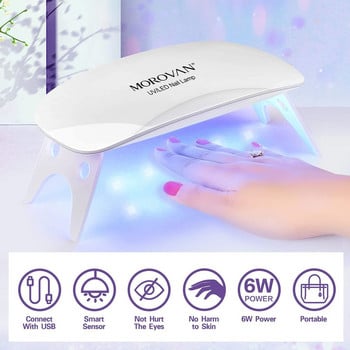 Poly Nail Gel Kit with Base Top Coat Slip Solution 6w UV LED Λάμπα νυχιών για Poly Nail Extension Nail Προμήθειες για επαγγελματίες