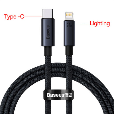 Baseus PD 20W USB C kabel za iPhone 13 12 11 pro max iPhone kabel za brzo punjenje za iPhone X XR 8 USB Type C na Lightning kabel