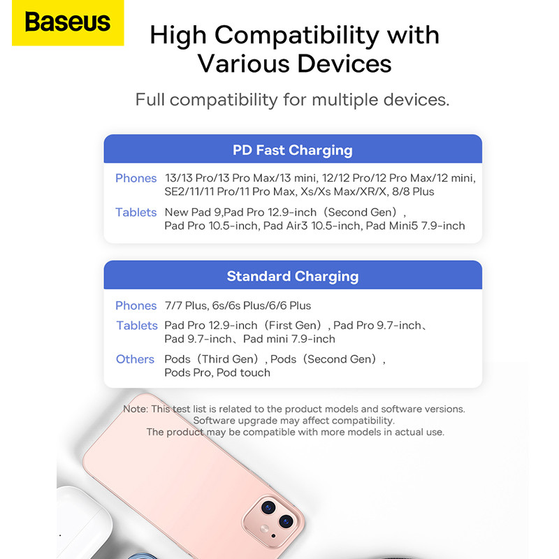 Baseus PD 20W USB C kabel za iPhone 13 12 11 pro max iPhone kabel za brzo punjenje za iPhone X XR 8 USB Type C na Lightning kabel