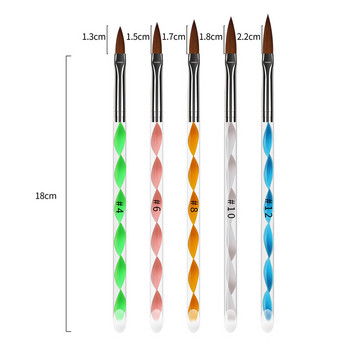 1σετ UV Gel Nail Art Brush Nail Art Dotting Pen Σετ ζωγραφικής Σετ DIY Design Nail Art Dotting Tools Αξεσουάρ μανικιούρ