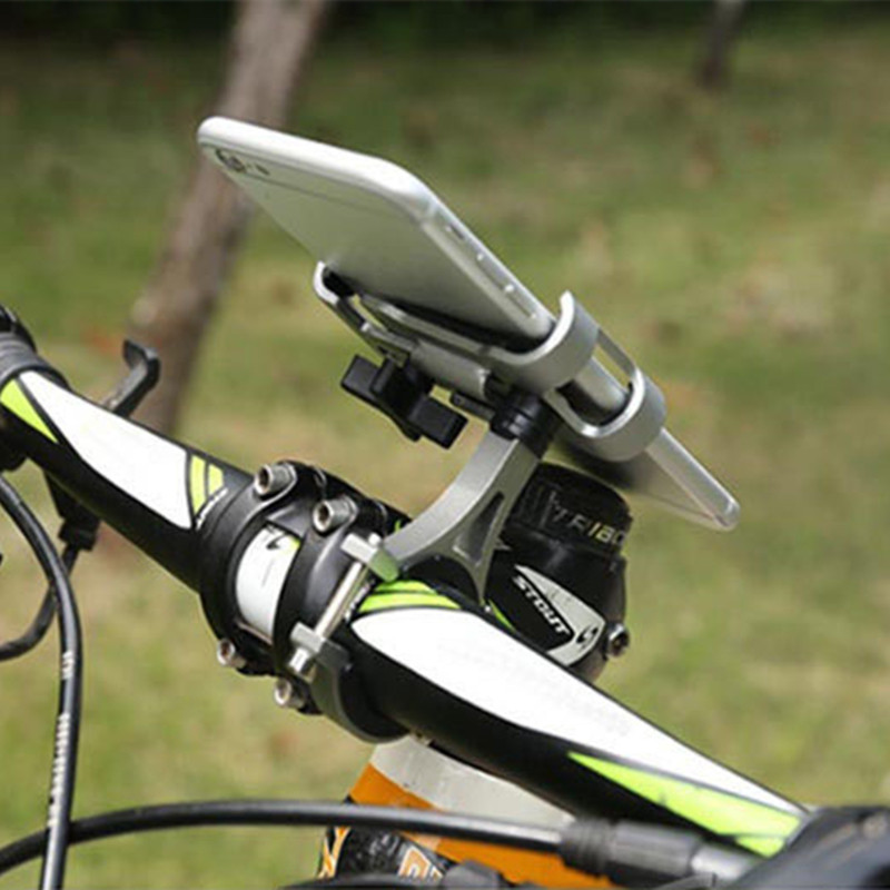 Metalni držač za telefon za motocikl i bicikl Od aluminijske legure Protuklizni nosač GPS kopča Univerzalni stalak za telefon za bicikl za sve pametne telefone