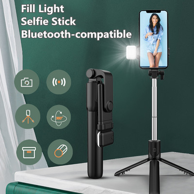 Stick selfie pentru telefon mobil nou de 700 mm, compatibil Bluetooth, fotografie în direct, pliabil, trepied telescopic integrat.
