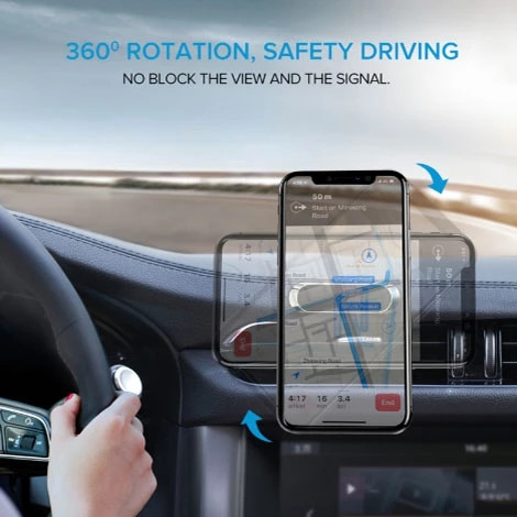 Magnetski držač za telefon u automobilu Nadzorna ploča Mini stalak u obliku trake za iPhone Samsung Metalni magnet GPS držač za pametni telefon u automobilu za zid