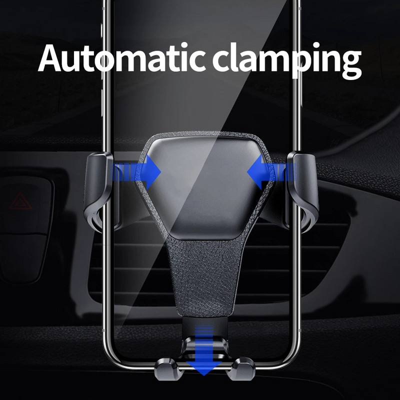 Suport auto gravitațional pentru telefon Suport cu clemă pentru aerisire Suport mobil mobil Suport pentru smartphone-ul GPS Nu este magnetic pentru iPhone 12 11 Xiaomi
