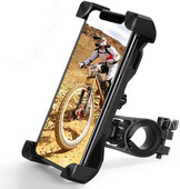 Držiak na bicykel, telefón pre iPhone, Samsung, motocykel, mobil, držiak na riadidlá, klip, stojan, držiak na GPS