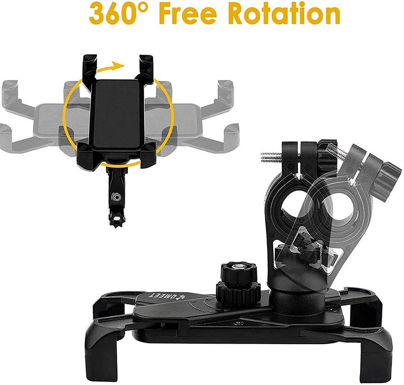 Držiak na bicykel, telefón pre iPhone, Samsung, motocykel, mobil, držiak na riadidlá, klip, stojan, držiak na GPS