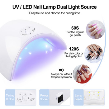 COSCELIA Poly Nail Gel Kit Σετ νυχιών για επέκταση νυχιών με λάμπα UV LED Full Manicure Gel Nail Art Design Tools