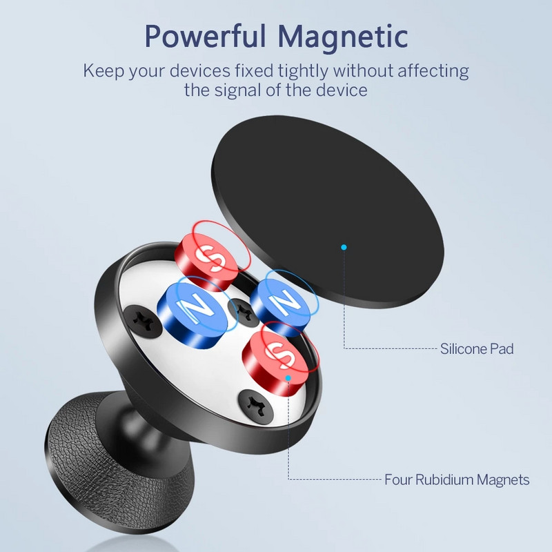 Suport magnetic pentru telefon auto Suport cu magnet Suport pentru telefon mobil Suport telefon GPS pentru iPhone 13 12 Xiaomi Huawei Samsung