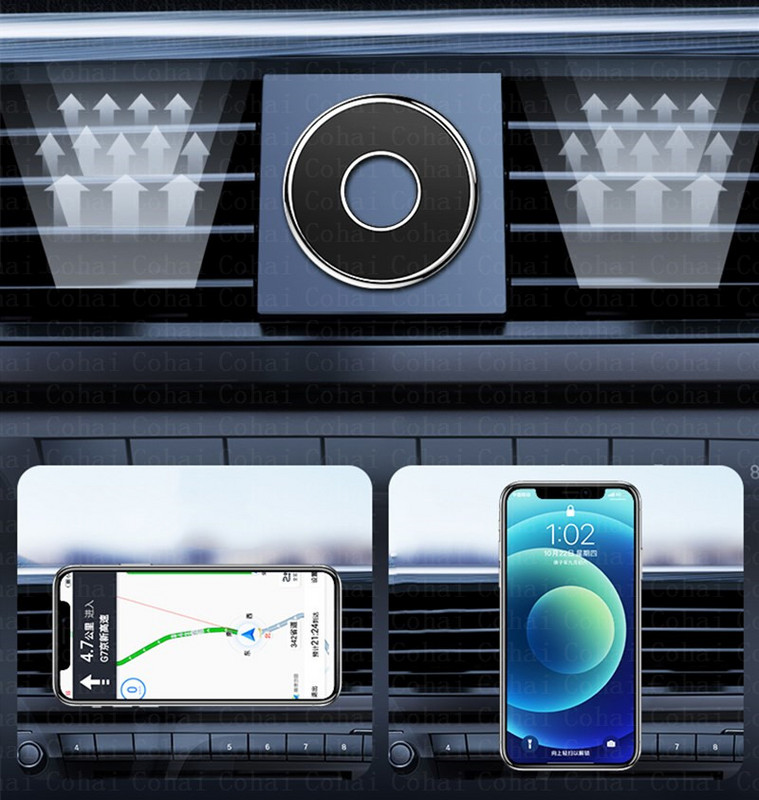 Suport magnetic pentru telefon auto Suport universal pentru telefon cu magnet pentru iPhone 12 Xs Max Samsung Huawei Suport pentru telefon mobil în mașină