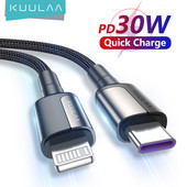 Καλώδιο USB C KUULAA 30W για iPhone 14 13 Pro Max Καλώδιο γρήγορης φόρτισης PD τύπου C σε καλώδιο lightning για iPhone 12 mini pro max