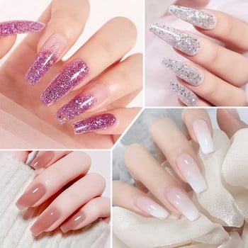 MOSKANY Poly Nail Gel Σετ 6W Λάμπα LED Πλήρες Σετ Μανικιούρ Quick Extension Nail Kit Gel Building Poly UV Gels Σετ για Εργαλειοθήκη νυχιών