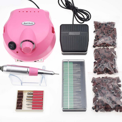 35000/20000RPM elektrinis nagų gręžimo aparatas Elektrinis manikiūro staklės Grąžtai Priedai Pedikiūro rinkinys Nagų gręžimo dildė nagų įrankis