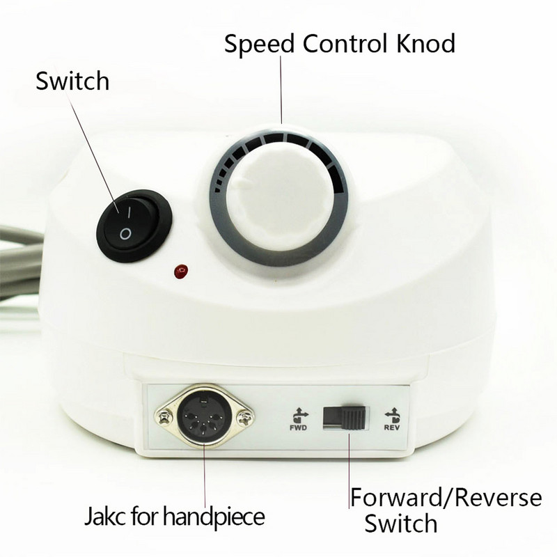 35000/20000RPM elektrinis nagų gręžimo aparatas Elektrinis manikiūro staklės Grąžtai Priedai Pedikiūro rinkinys Nagų gręžimo dildė nagų įrankis