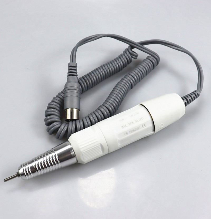 Cutie de control STRONG 210 /207 35000RPM și STRONG 210 Micromotor Piesă de mână Set de burghie electrice pentru manichiură pentru dispozitivul de lustruit unghii