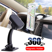 Universal Magnetic Car Phone Holder Πίνακας ταμπλό αυτοκινήτου Υποστήριξη βάσης κινητού τηλεφώνου για iPhone Xiaomi Samsung Magnet θήκη τηλεφώνου