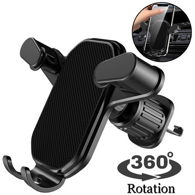 Suport universal pentru telefon gravitate auto Suport cu clemă pentru ventilație auto Suport pentru telefon mobil Suport suport pentru telefon pentru iPhone Samsung Xiaomi