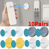 10 paari magnetiline kaugjuhtimispuldi hoidik, kaotsiminekuvastane seinakinnitus magnetkonksud külmkapi kleebiste hoidik kodukaunistuste korraldamise konks