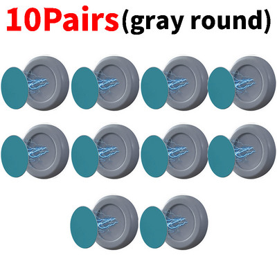 10 paari magnetiline kaugjuhtimispuldi hoidik, kaotsiminekuvastane seinakinnitus magnetkonksud külmkapi kleebiste hoidik kodukaunistuste korraldamise konks