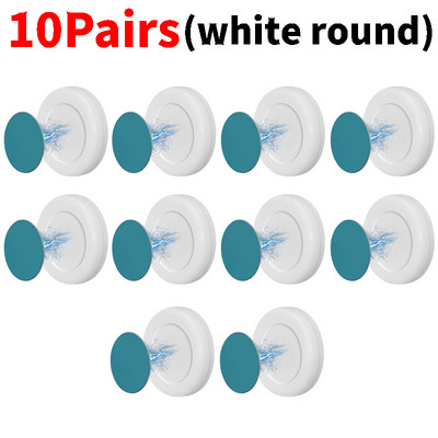 10 paari magnetiline kaugjuhtimispuldi hoidik, kaotsiminekuvastane seinakinnitus magnetkonksud külmkapi kleebiste hoidik kodukaunistuste korraldamise konks