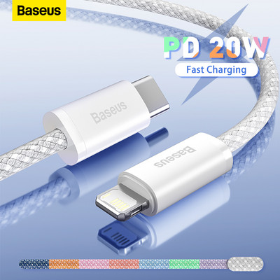 Καλώδιο Baseus PD USB Type C 20W για iPhone 13 12 Pro Xs Max γρήγορης φόρτισης για MacBook iPad Pro Type-C Καλώδιο δεδομένων USBC