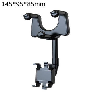 Suport telefon rotativ 360° Suport pentru oglindă retrovizoare pentru mașină Clip de suspendare retractabil Navigație GPS multifuncțională Suport telefon