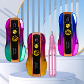 35000 RPM körömfúrógép HD LCD kijelzővel ellátott Nail Master manikűrhöz hordozható körömfúró gép újratölthető szerszám