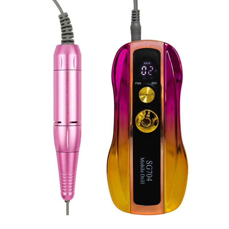 35000 RPM körömfúrógép HD LCD kijelzővel ellátott Nail Master manikűrhöz hordozható körömfúró gép újratölthető szerszám