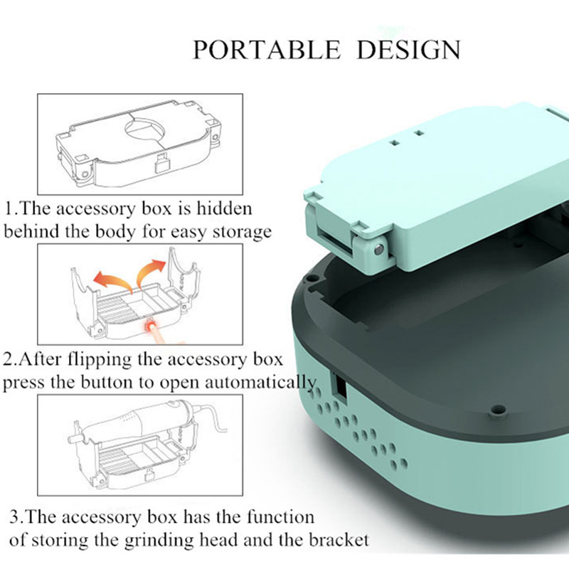 2022 Noua mașină de găurit pentru lustruit unghii 24W 25000RPM Burghie electrice pentru unghii Aparat pentru manichiură Instrumente pentru arta unghiilor pentru manichiură Pedichiură
