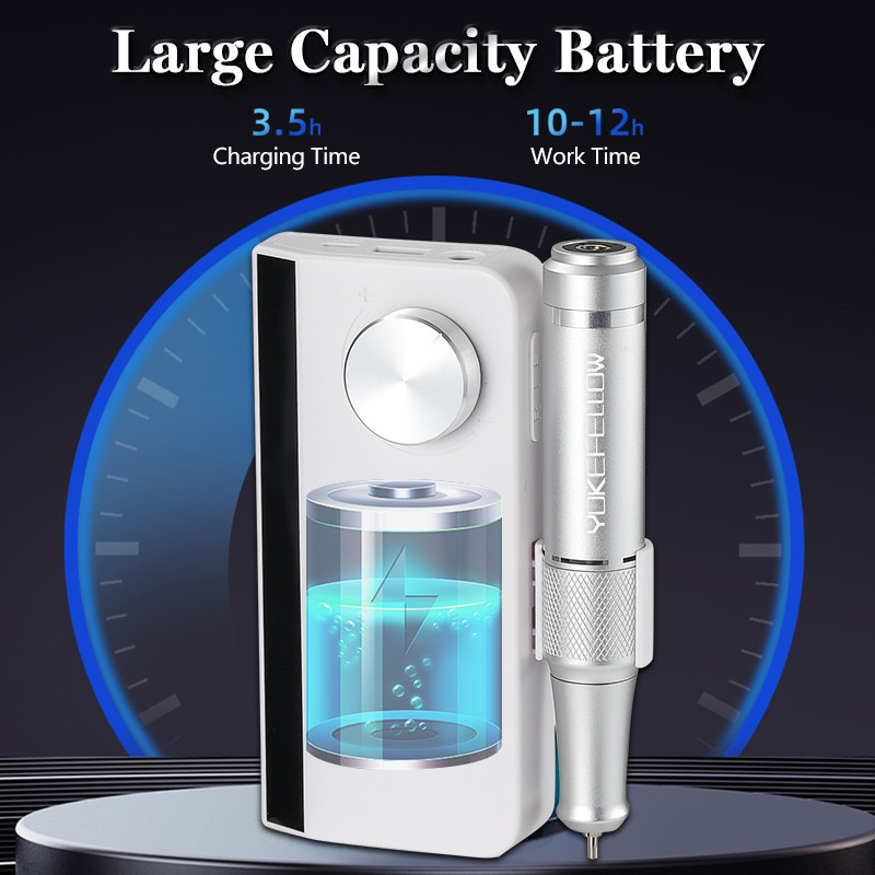 Mașină electrică de găurit unghii, reîncărcabilă, de 35000 rpm, cu funcție de memorie, freză E-File pentru seturi de manichiură de salon pentru arta unghiilor