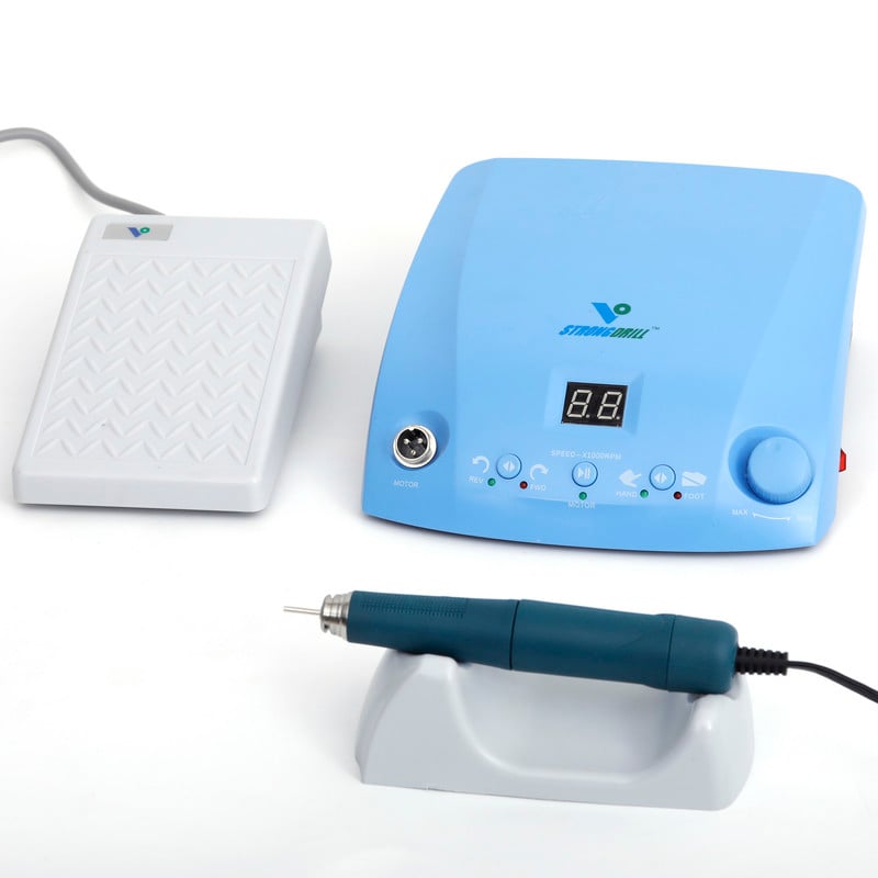 Dental Electric Brushless Micromotor QZ60 + 107 Double Lock, 50.000 RPM Γυαλισμένη χειρολαβή