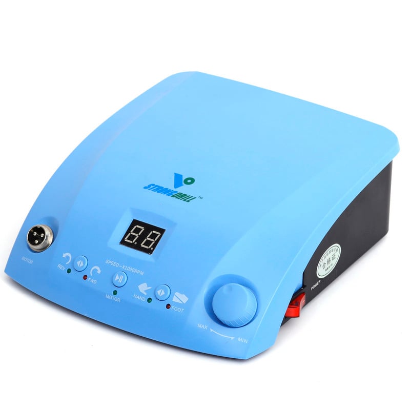Dental Electric Brushless Micromotor QZ60 + 107 Double Lock, 50.000 RPM Γυαλισμένη χειρολαβή