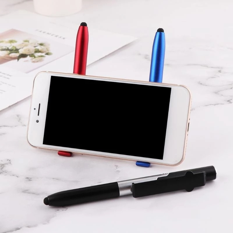 Tušinukas Daugiafunkcinis LED šviestuvas ir sulankstytas rašiklis telefono laikikliui, naktinis apšvietimas, mokinio namų darbai rašiklis mokyklos raštinės reikmenys