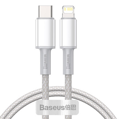 Nabíjací kábel Baseus 20W USB-C pre iPhone 14 13 12 11 Pro Max XR PD pre rýchle nabíjanie iPhonu, nabíjací kábel pre MacBook iPad, kábel typu C