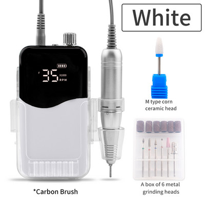 SIMINAIL Wave 35000RPM prijenosna električna bušilica za nokte Set za profesionalnu manikuru Električna turpija za nokte Keramičko svrdlo