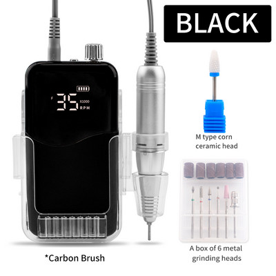 SIMINAIL Wave 35000RPM prijenosna električna bušilica za nokte Set za profesionalnu manikuru Električna turpija za nokte Keramičko svrdlo