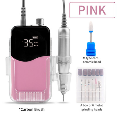 SIMINAIL Wave 35000RPM prijenosna električna bušilica za nokte Set za profesionalnu manikuru Električna turpija za nokte Keramičko svrdlo