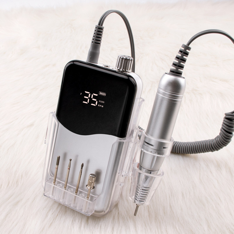 SIMINAIL Wave 35000RPM prijenosna električna bušilica za nokte Set za profesionalnu manikuru Električna turpija za nokte Keramičko svrdlo