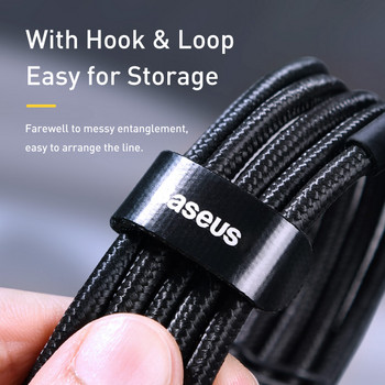 Baseus USB C към USB Type C кабел за MacBook Pro Quick Charge 3.0 100W PD Fast Charging за Samsung Xiaomi mi Charge Cable