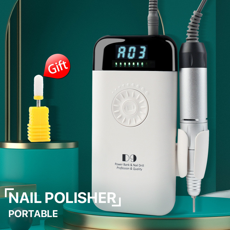 35000RPM električna bušilica za nokte Stroj za manikuru za Punjivi gel lak za nokte Stroj za manikuru Električne turpije za nokte Salon alat