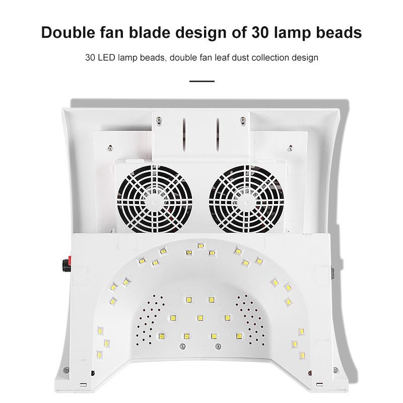 Aparat multifunctional de manichiura pentru unghii Aparat de fototerapie 5-in-1 Aspirator puternic pentru unghii Lampa UV LED pentru unghii uscata rapid