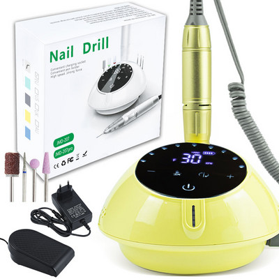 Noua mașină electrică de găurit pentru unghii, 40000 rpm, pentru manichiură, cu gel acrilic, șlefuitor pentru unghii, mod pauză, echipament profesional pentru arta unghiilor