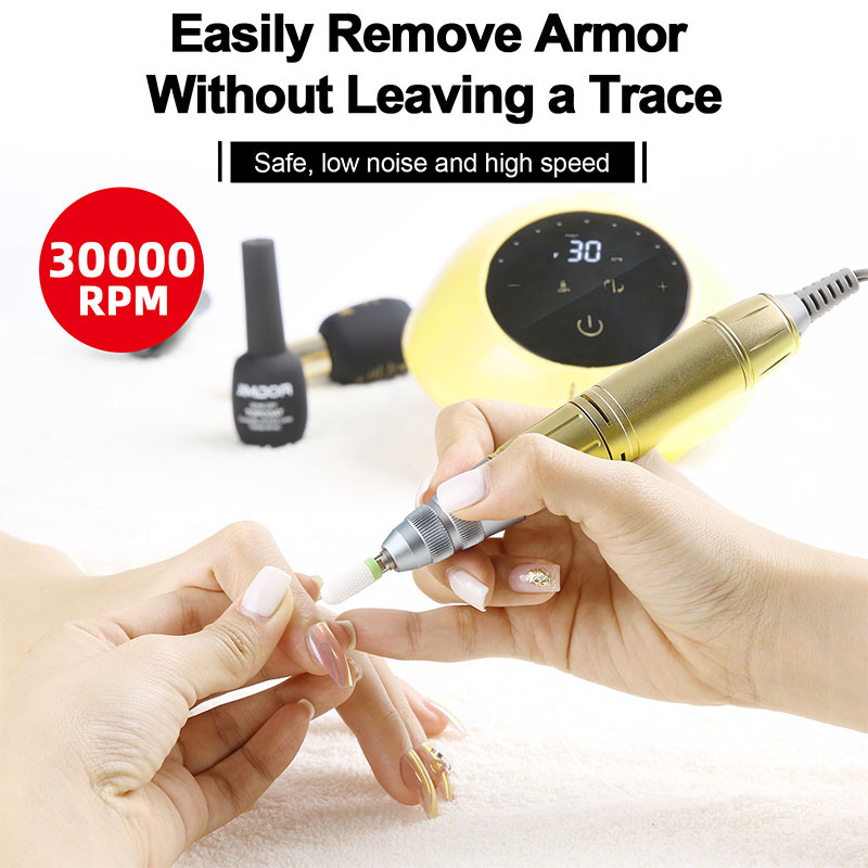 Noua mașină electrică de găurit pentru unghii, 40000 rpm, pentru manichiură, cu gel acrilic, șlefuitor pentru unghii, mod pauză, echipament profesional pentru arta unghiilor