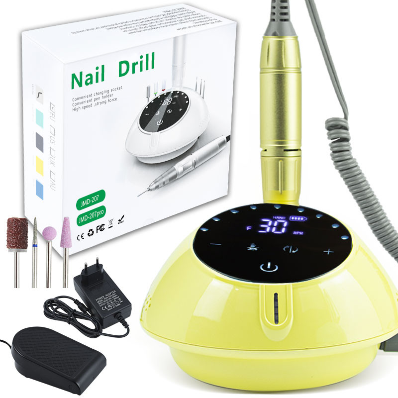 Noua mașină electrică de găurit pentru unghii, 40000 rpm, pentru manichiură, cu gel acrilic, șlefuitor pentru unghii, mod pauză, echipament profesional pentru arta unghiilor