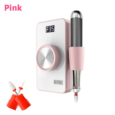 Stroj za bušenje noktiju s 35000 okretaja u minuti, stroj za poliranje gela, prijenosni punjivi aparat za bušilicu, profesionalni alati za umjetne nokte s LCD zaslonom